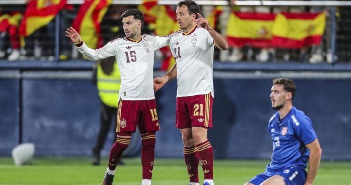 Jugadores de España y Cabo Verde en el Mercedes-Benz Stadium antes del partido del Mundial 2026