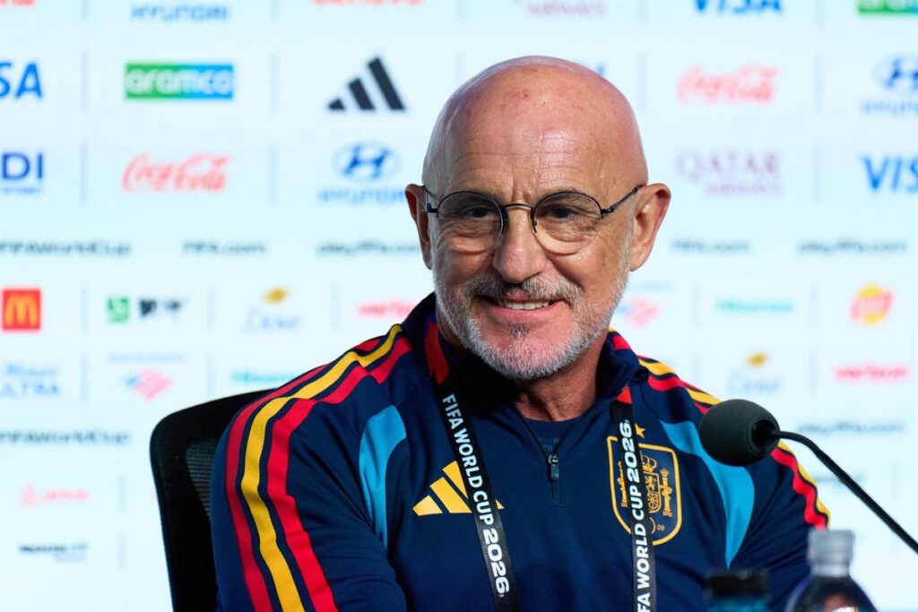 Luis de la Fuente en rueda de prensa antes del partido España vs Cabo Verde en el Mundial