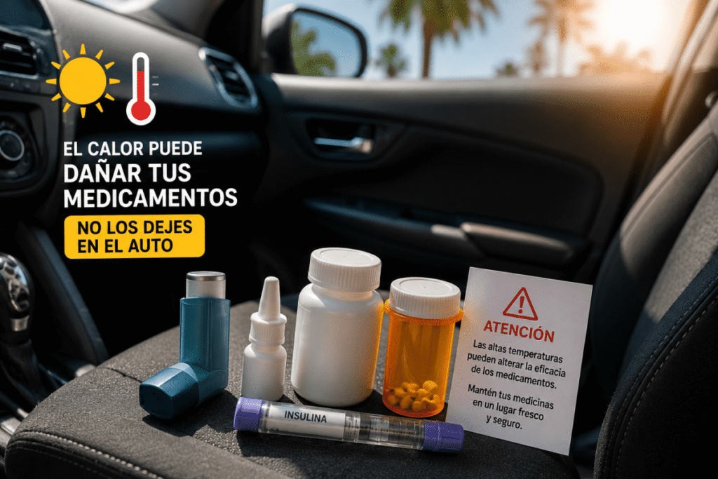 Los medicamentos que nunca deberías dejar dentro del automóvil durante el verano