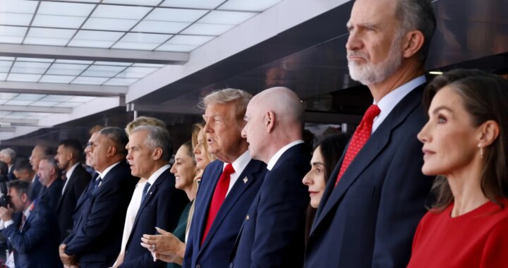 La final también se juega en un palco al rojo vivo: Trump, Pedro Sánchez, los reyes, Sheinbaum...