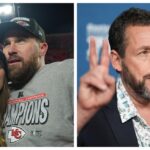Cartel 'Recién casados' en el Madison Square Garden durante la boda de Taylor Swift y Travis Kelce