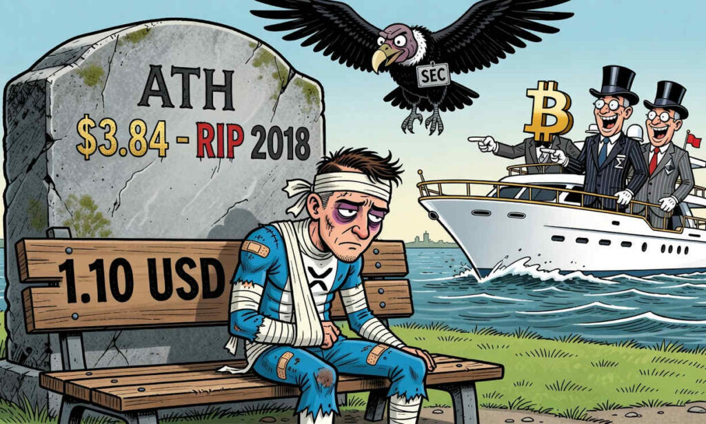 XRP amenaza con desplomarse: la criptomoneda de Ripple pierde un 60% en un año y los indicadores técnicos auguran más dolor